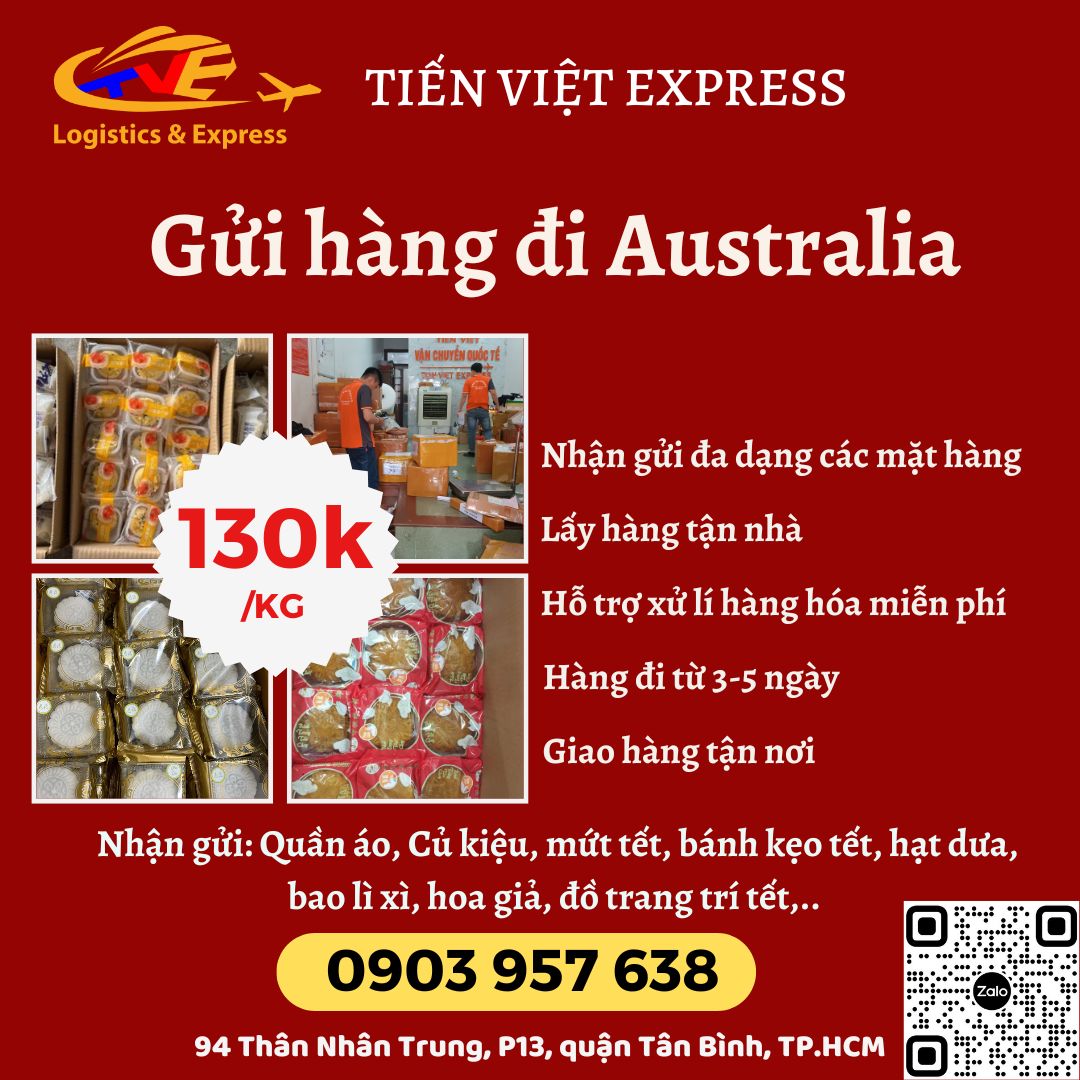 Gửi hàng đi Úc